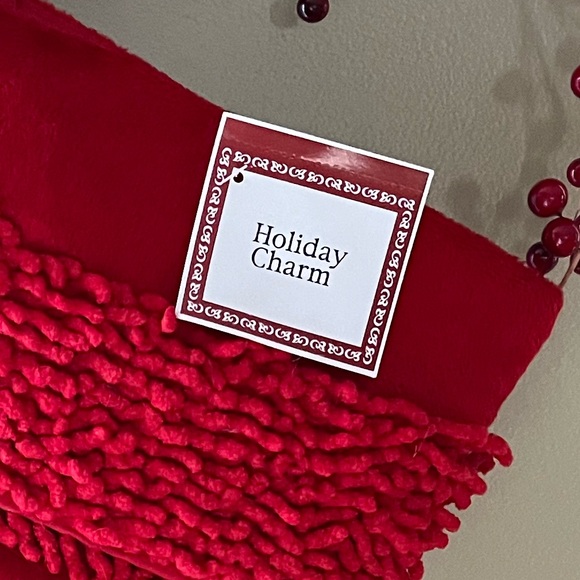 Whimsical Red Xmas stocking. 18" fully lined New excellent condition - Picture 5 of 6